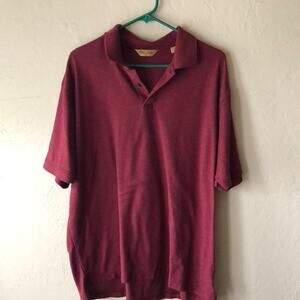 Gold Label Men’s Maroon Short Sleeve Cotton Polo Shirt
